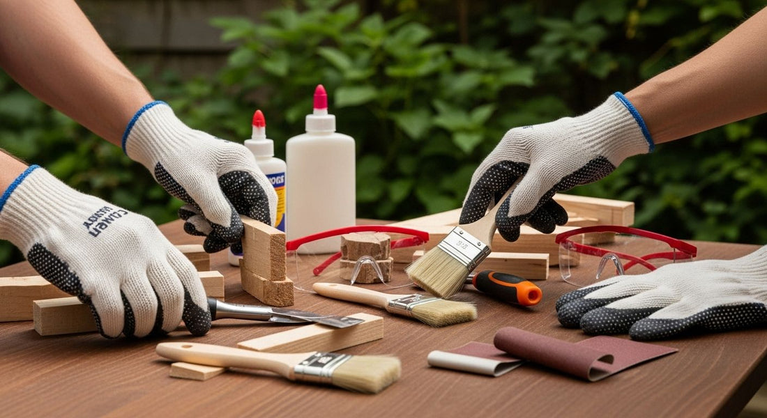 basteln für den garten, werkzeuge, gartenprojekt