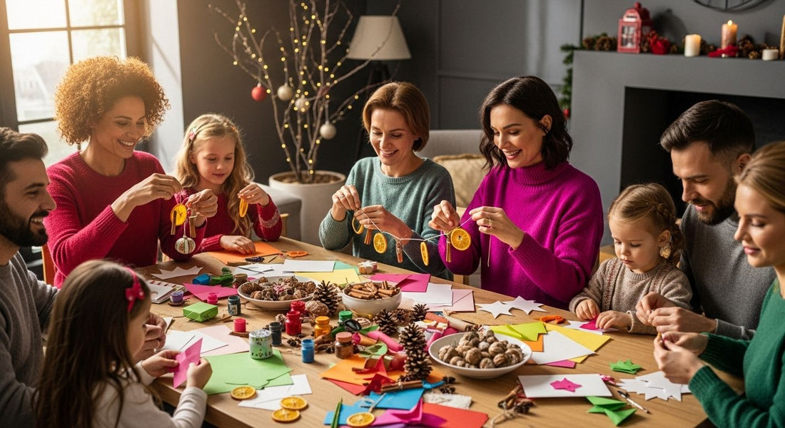 weihnachtliche bastelideen, familien basteln, weihnachten kreativ