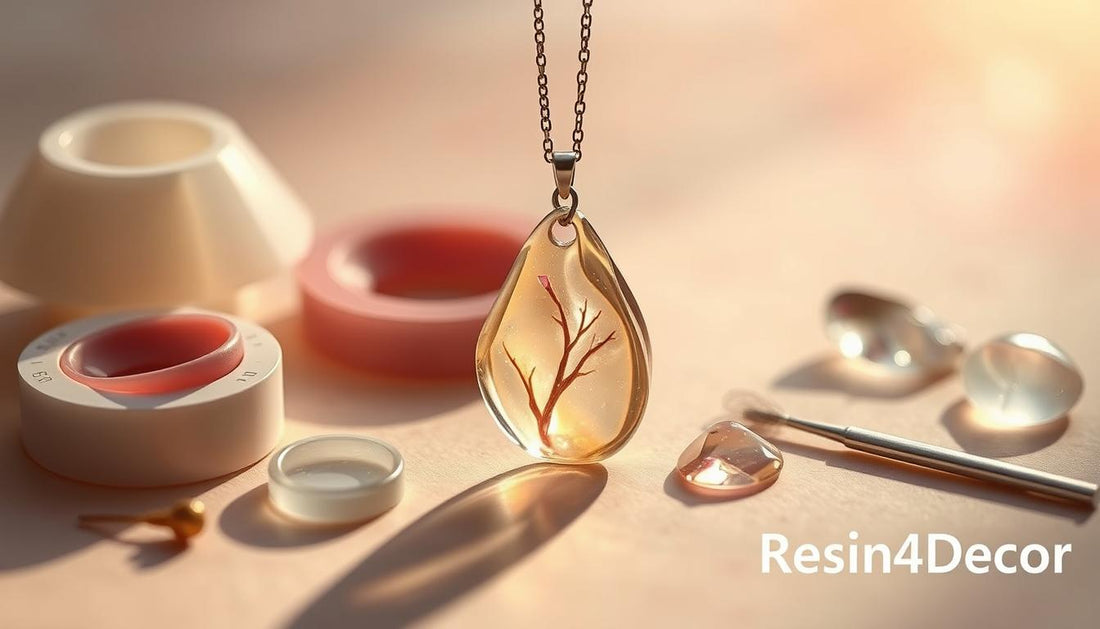 créer un bijou en résine