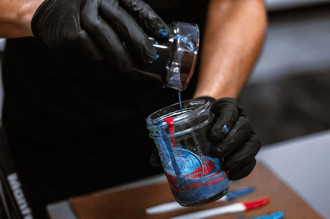 clear glass jar