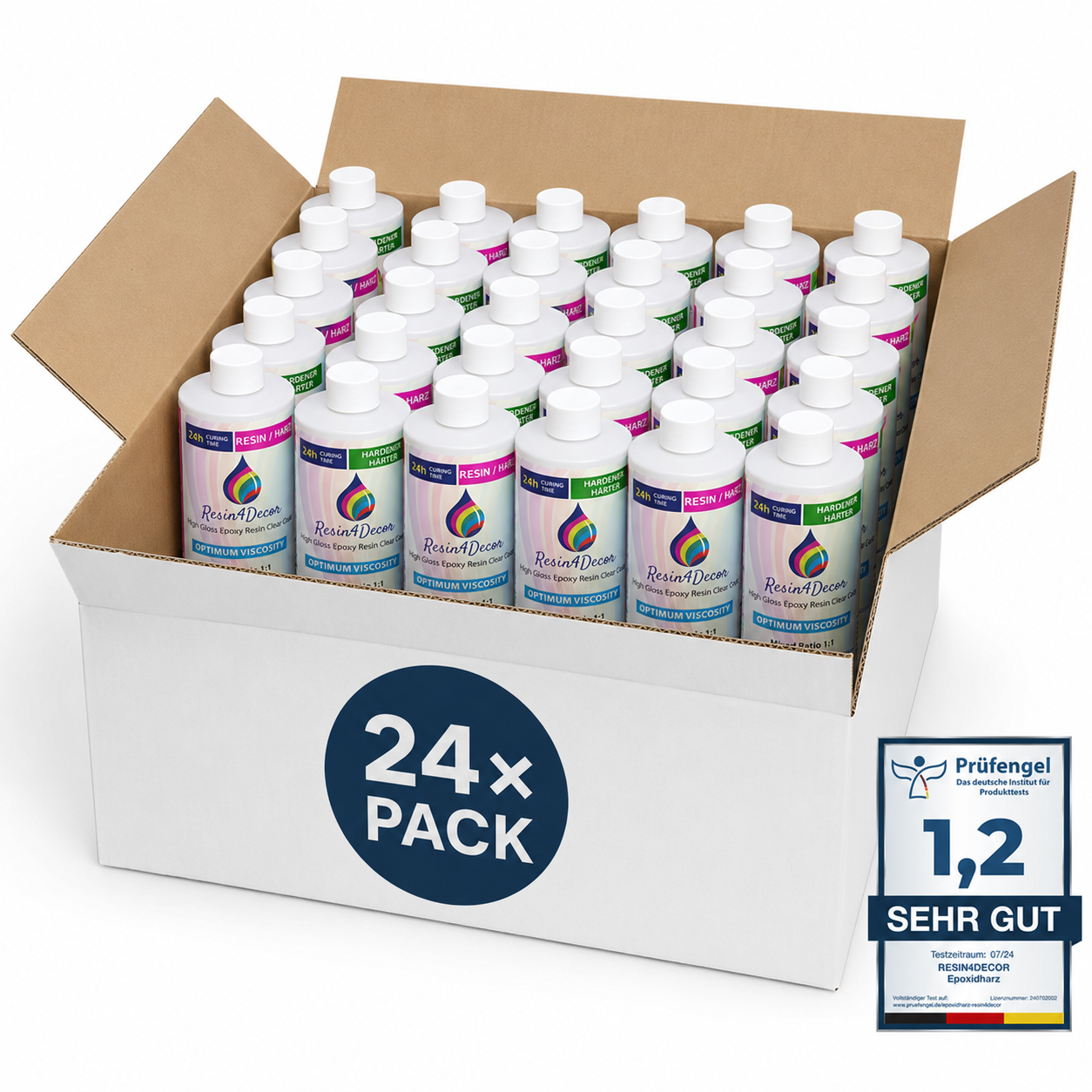 RESIN4DECOR 1:1 Klares Epoxidharz ohne Vergilben (24h Erhärtung)