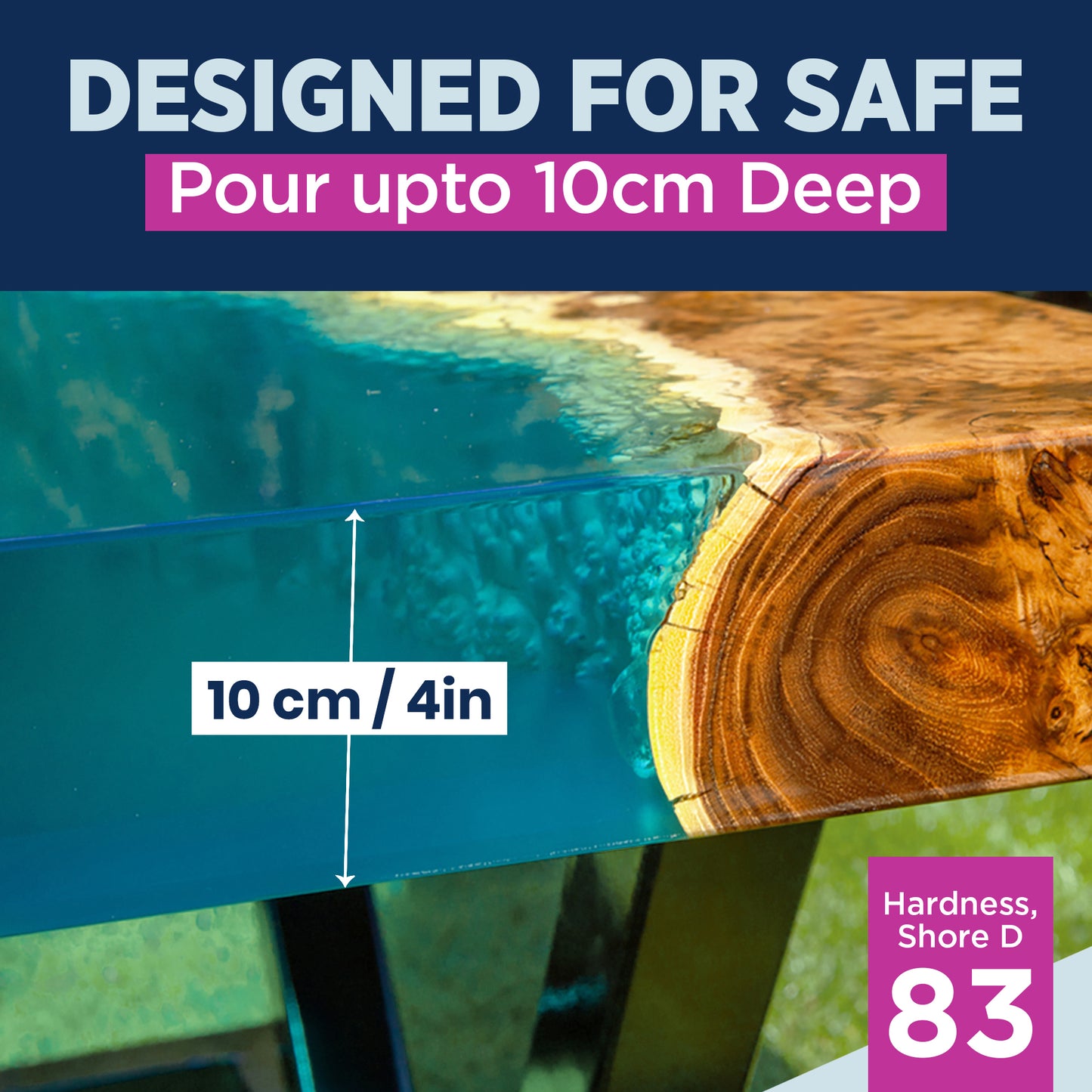 RESIN4DECOR Epoxidová pryskyřice Deep Pour Crystal Clear 2:1 (až do 10 cm)